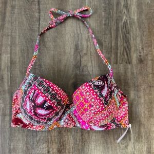 Victoria’s Secret swim top, multicolored, size 36D